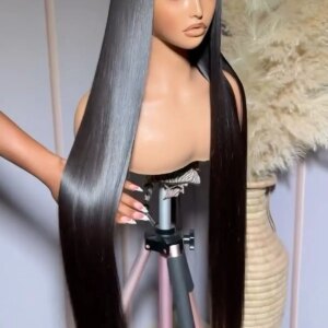 Soft Straight Black Synthetic Wig